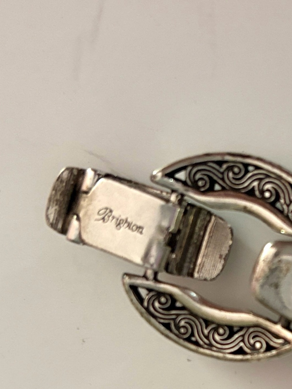 Brighton Jewelry Bracelet Crystal Voyage Chunky Link Bracelet Silver Crystals - Picture 12 of 13